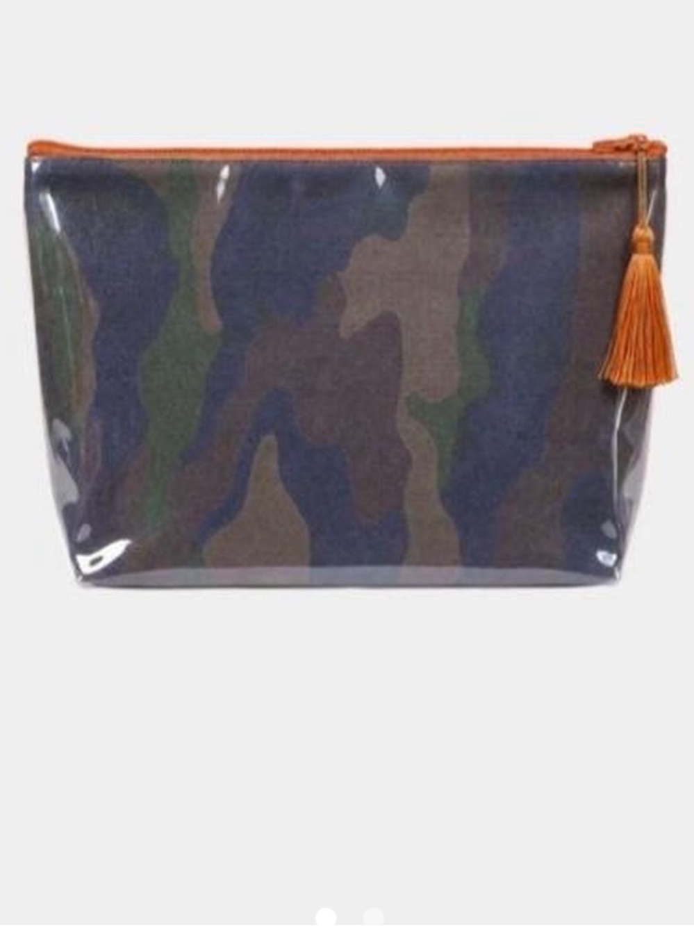 NWT DAIRY BOY Camouflage LARGE Travel Pouch with Orange Trim